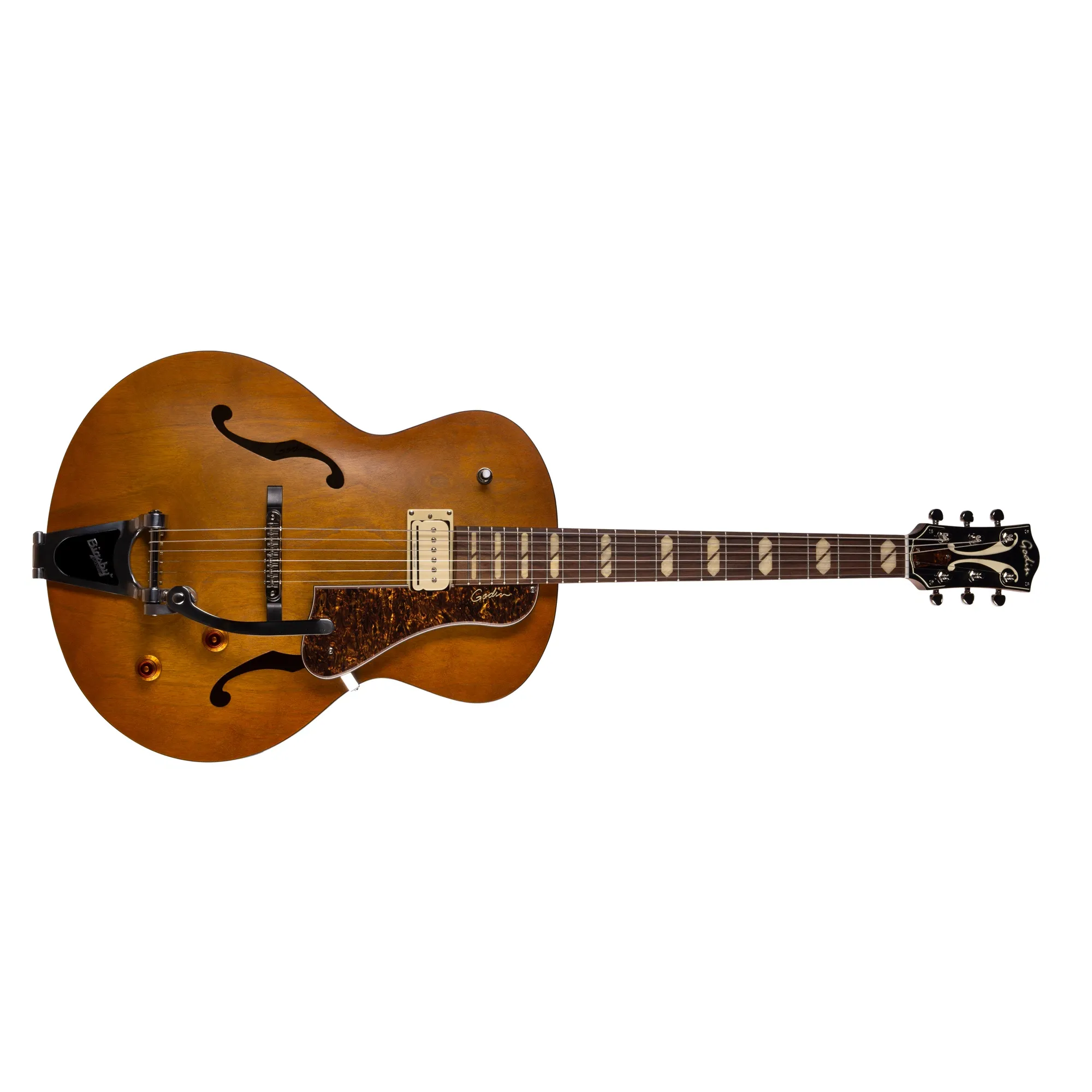 Godin 5th Avenue Jumbo P-Rail Harvest Gold